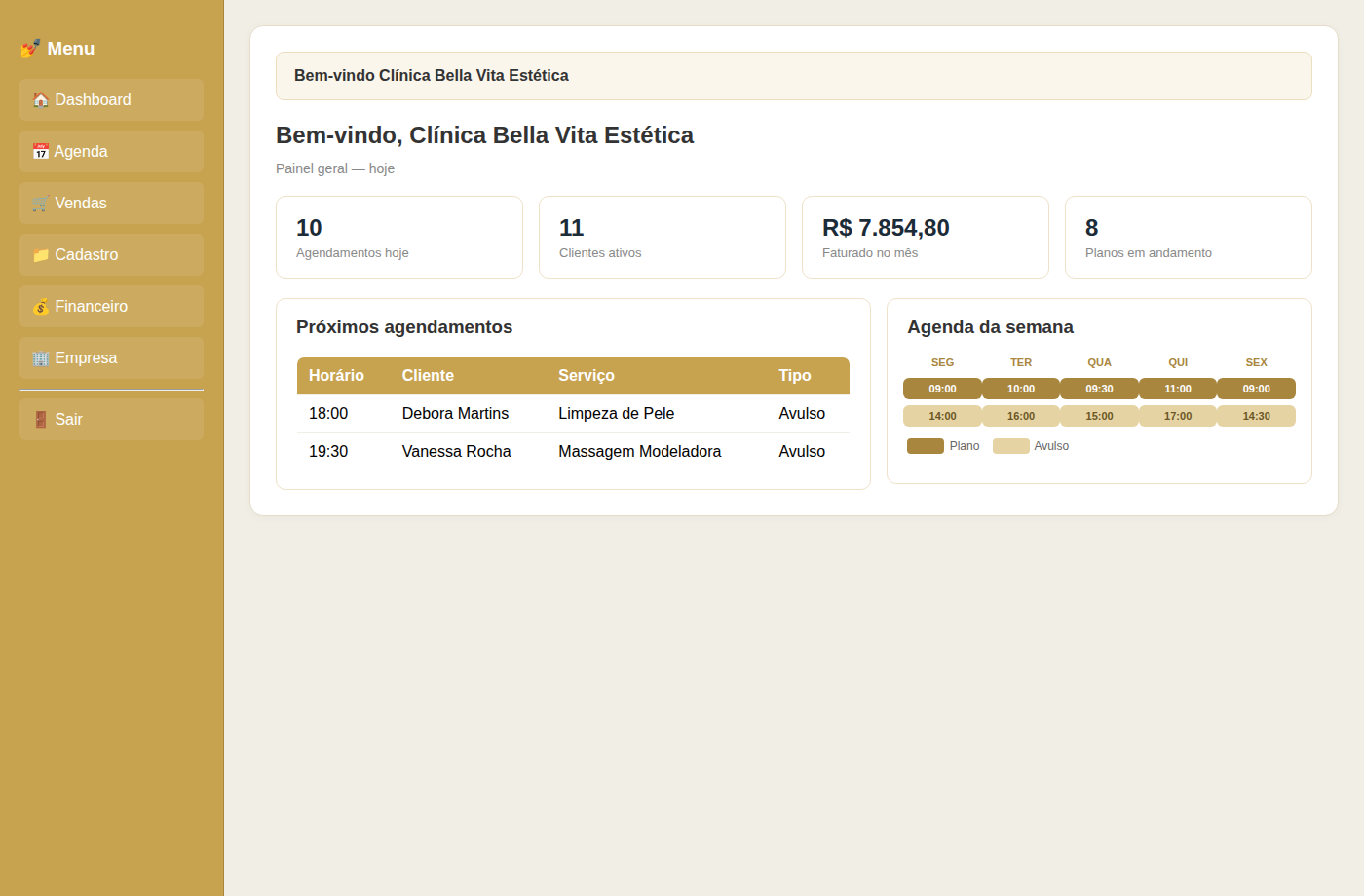 Módulo de estética